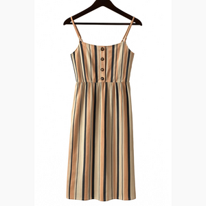 Striped Multicolor Maxi Dress